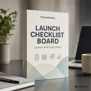 Launch Checklist Board