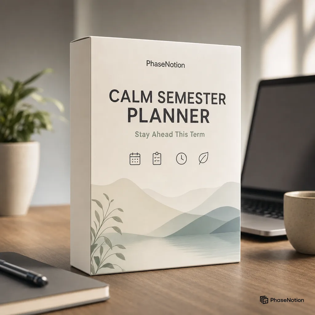 Calm Semester Planner