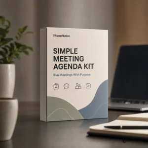 Simple Meeting Agenda Kit