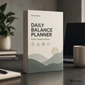 Daily Balance Planner